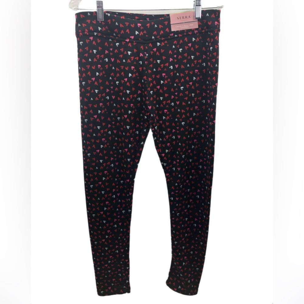 NWT SERRA heart fleece lined leggings